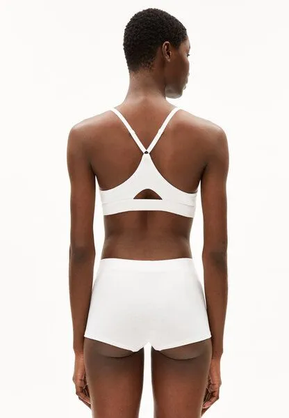 ARMEDANGELS ARMEDANGELS ERYNAA RIB Damen Ripp-Shortie aus Bio-Baumwoll Mix, White, – Produktbild 2 von 4