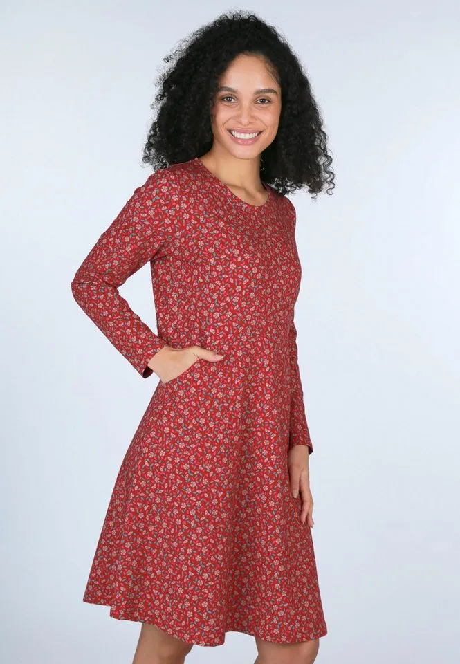 Deerberg Sommerkleid Darbynali confetti, Rot, – Produktbild 3 von 5