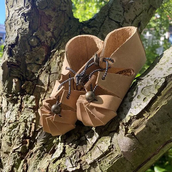 Snekkerbuks Snekkerbuks Urschuhe Ledersandalen Barfußschuhe, Natur, – Produktbild 2 von 4