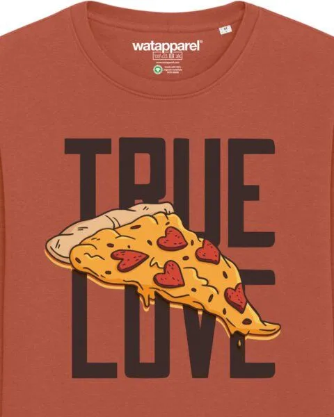 watapparel watapparel Sweatshirt Unisex True Love, Heritage brown, – Produktbild 3 von 4