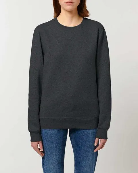 YTWOO YTWOO Unisex Sweatshirt | fairtrade & ökologisch, Grau (dunkel meliert), – Produktbild 3 von 3