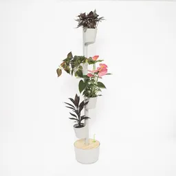 CitySens CitySens Vertikaler Blumentopf mit manueller Bewässerung 4 Blumentöpfe – Produktbild 1 von 1