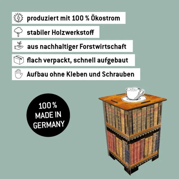 WERKHAUS WERKHAUS Photohocker - Antike Bücher – Produktbild 3 von 5
