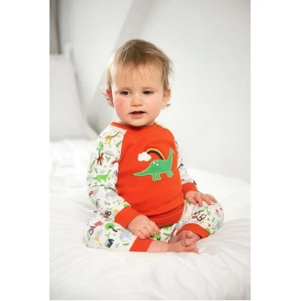 Frugi Frugi Schlafanzug Dinosaurier Jamie Jim Jams – Produktbild 2 von 2