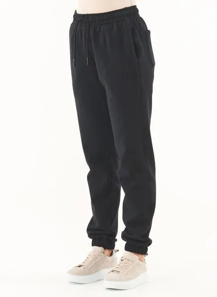 ORGANICATION ORGANICATION ESSENTIALS-PERRIE- Soft Touch Sweathose aus Bio-Baumwolle, Schwarz(black), – Produktbild 3 von 3