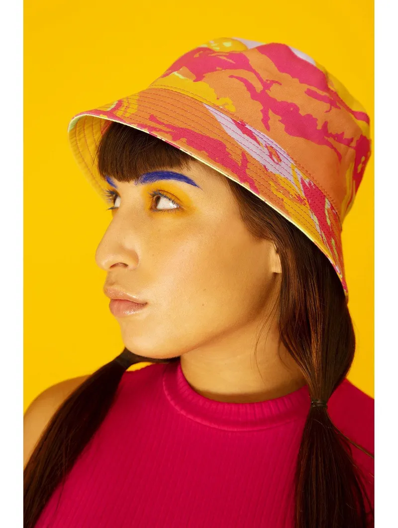 MAHLA MAHLA Damen vegan Fischerhut Funkydelica Orange, Orange, – Produktbild 1 von 2