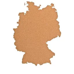 Kork-Deko Kork-Deko Deutschland als Pinnwand aus Kork XXL ca. 70x50 cm – Produktbild 1 von 1