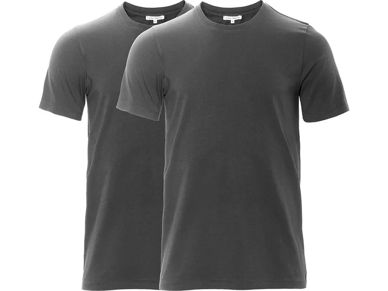 Living Crafts Living Crafts Herren T-Shirt, 2er-Pack (100% Bio-Baumwolle), Schwarz, – Produktbild 4 von 7