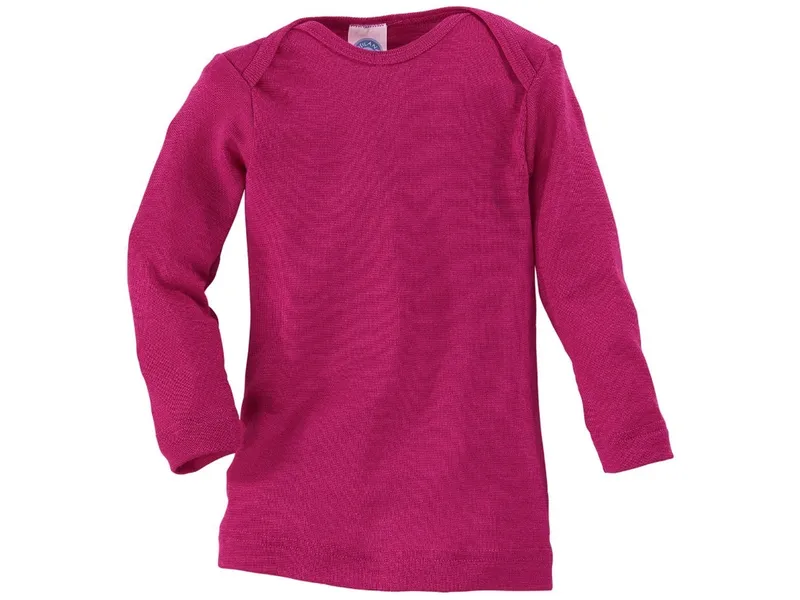 Cosilana Cosilana Baby und Kinder Schlupfhemd Langarm Wolle Seide pink Gr.98/104, Pink, – Produktbild 1 von 2