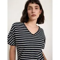 LANIUS LANIUS Shirt (GOTS) aus Bio-Baumwolle, Onyx/creme, – Produktbild 1 von 1