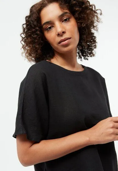 Givn Berlin Givn Berlin T-Shirt GBPINA aus Leinen, Black (linen), – Produktbild 3 von 4