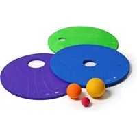 Grimms Grimms GRIMM’S x Stapelstein® Kullerscheiben cool rainbow Scheiben Ø 21,4 cm , Kugeln Ø 20,35,45 mm – Produktbild 1 von 1