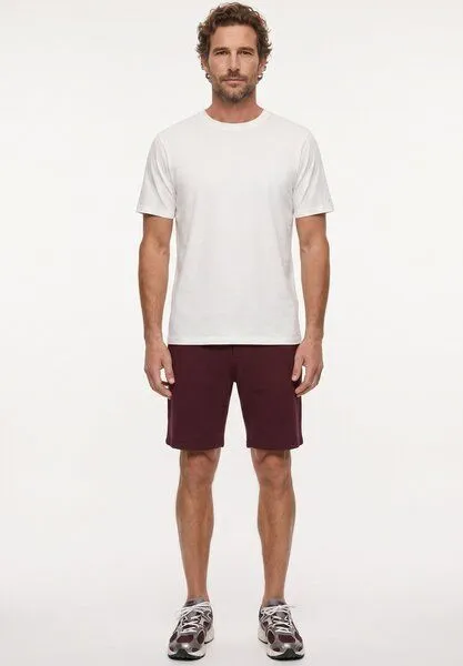 ORGANICATION ORGANICATION STEVVEN | Waffel-Shorts aus Bio-Baumwolle & recyceltem Polyester, Red, – Produktbild 1 von 4