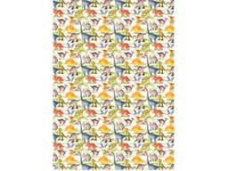 5 Bogen Recycling Geschenkpapier "Dinosaurier" 50 x 70 cm, 80g/m² – Produktbild 1 von 1