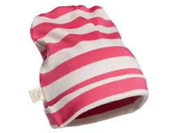 HANS NATUR Kinder Mütze Bio-Baumwolle pink-off white Gr.92/104 – Produktbild 1 von 1
