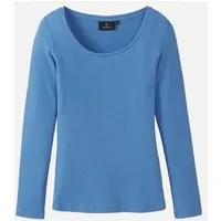 recolution Damen Rib Longsleeve aus LENZING Modal Mix - SENNA - recolution, Electric blue (blau), – Produktbild 1 von 1