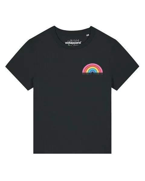 watapparel watapparel T-Shirt Frauen Women Power, Black, – Produktbild 1 von 2