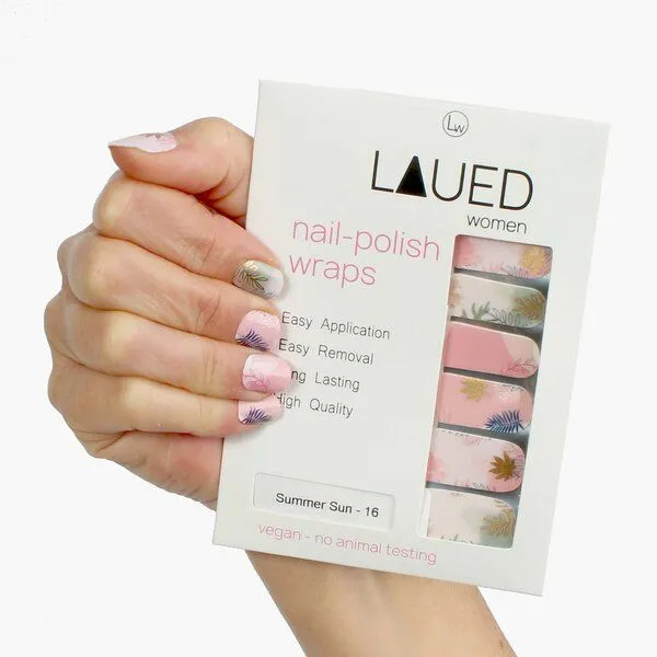 Vargu Vargu LAUED vegane Nagelfolien flower mood, Summer sun, – Produktbild 1 von 4