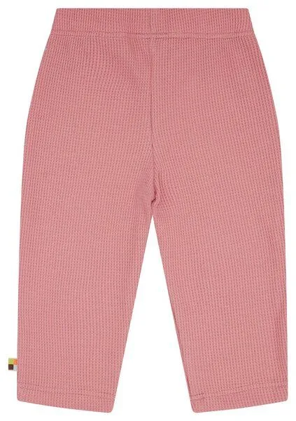 loud + proud loud + proud Babys & Kinder Hose in Waffelstruktur, GOTS-zertifiziert, Sorbet(rosa), – Produktbild 3 von 3