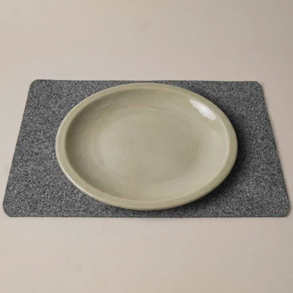 easy and green easy and green Tischset Filz (45 x 30cm) 5mm Wollfilz, Hellgrau, – Produktbild 1 von 4