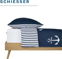 Schiesser Schiesser Spannbettlaken Elli aus weicher Baumwolle mit Elasthananteil für flexiblen Sitz, Jersey-Elasthan, Gummizug: rundum, (1 Stück), für hohe Matratzen und Boxspringbetten, OEKO-TEX® MADE IN GREEN – Produktbild 1 von 1