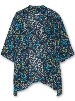 sheego sheego Longbluse tiefblau-bedruckt – Produktbild 1 von 1