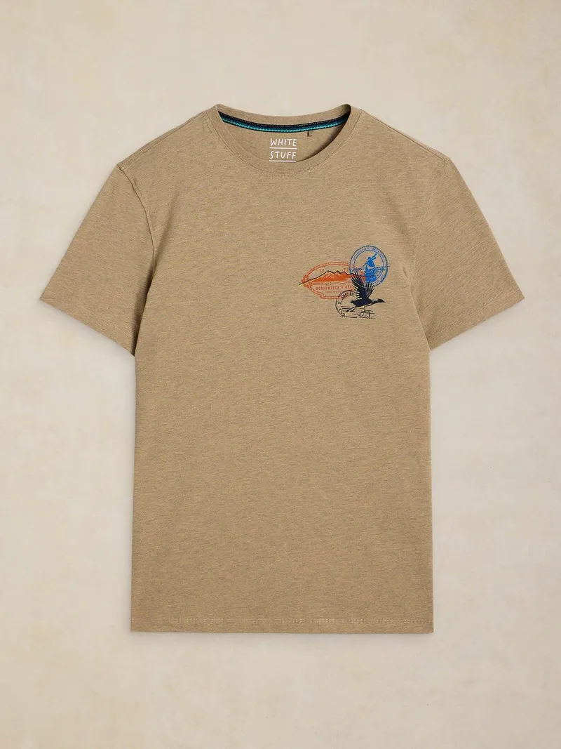 White Stuff White Stuff T-Shirt Abersoch mit Stickerei, Natur multi, – Produktbild 1 von 2