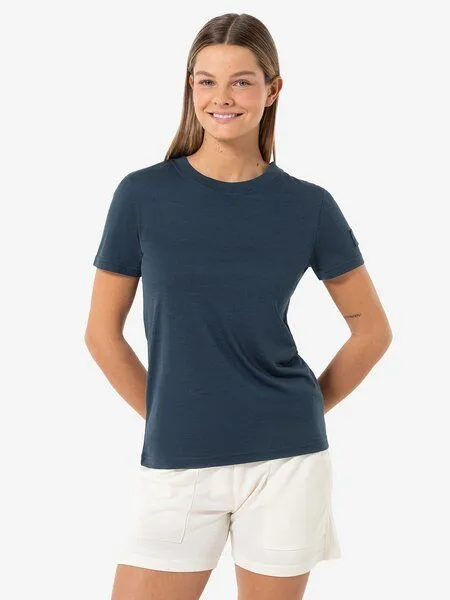 Super.Natural Super.Natural T-Shirt Casual Rib Bio J Tee für Damen, Merino, Blueberry, – Produktbild 1 von 3