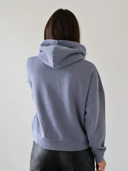 Kultgut Kultgut Kuschelig weich- Vintagelook- Hoodie/ Die kleine Nachtigall, Blaugrau, – Produktbild 3 von 3
