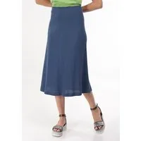 Alma Lovis Alma & Lovis Maxirock aus feinem Rippen-Jersey | Rib Skirt, Denim (blau), – Produktbild 1 von 1