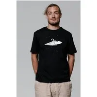 watapparel watapparel T-Shirt Unisex Fly me to the moon, Black, – Produktbild 1 von 1