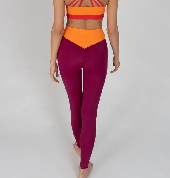 Bodyguard Bodyguard Tight - Fallmouth - Legging, Bordeaux, – Produktbild 3 von 5