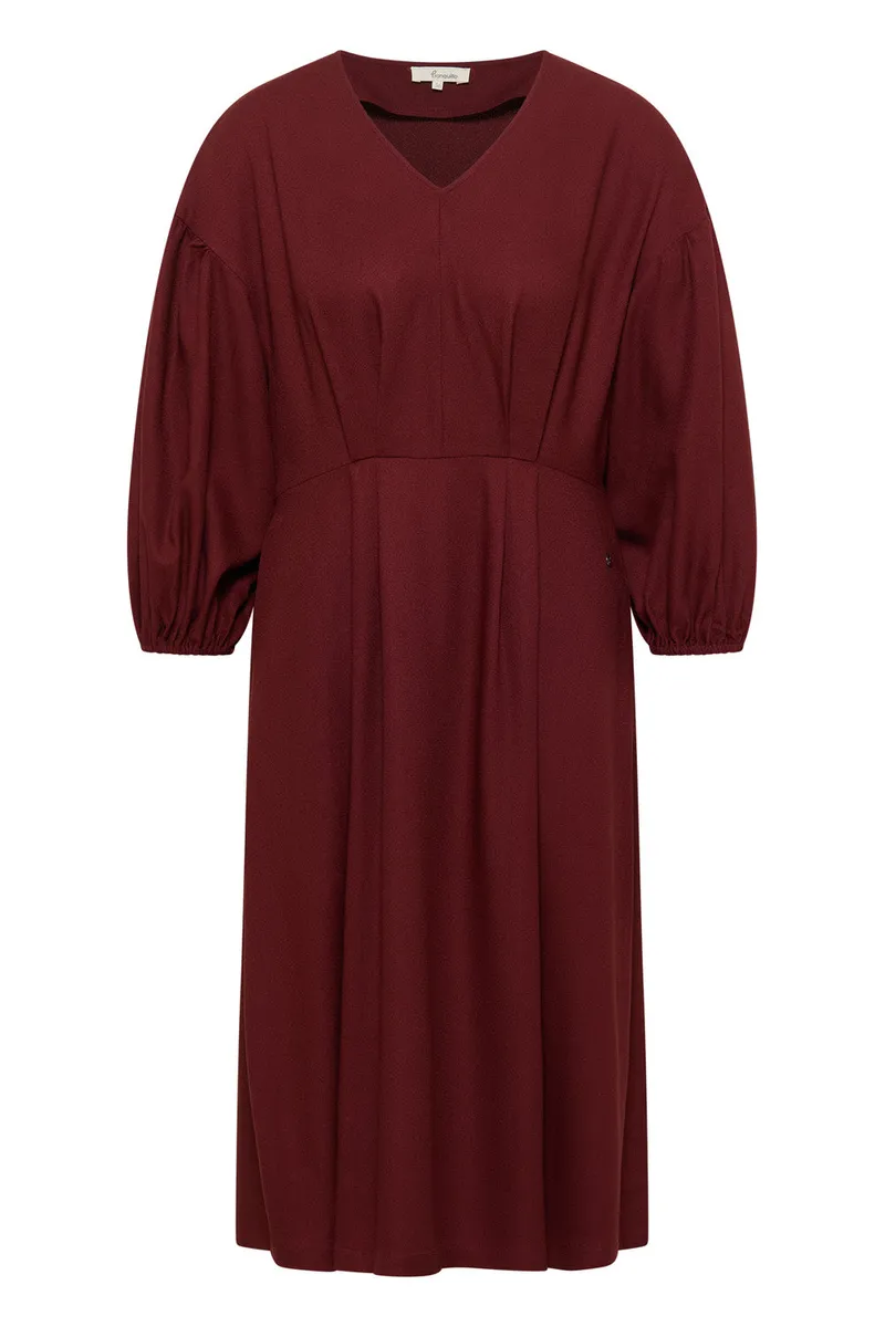 Tranquillo Tailliertes Kleid aus EcoVero™ Viskose - fired brick / 36 – Produktbild 1 von 2