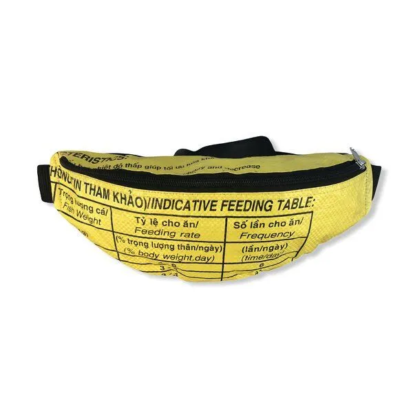 Beadbags Beadbags Bauchtasche Ri76 recycelter Reissack, Gelb, – Produktbild 4 von 5