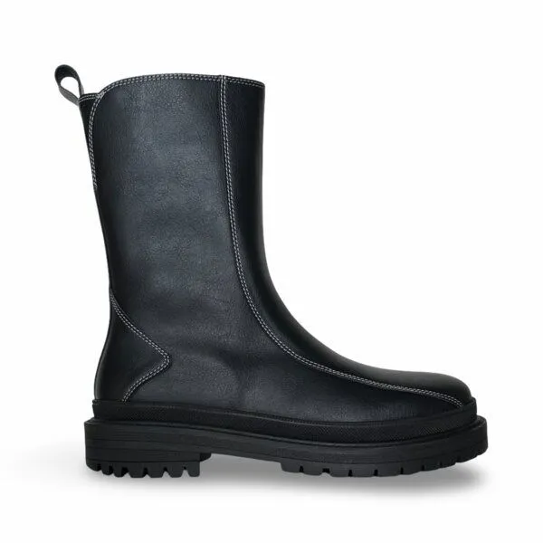Nae Vegan Shoes Nae Vegan Shoes NAE | Reiko Vegane Stiefel – Mid-Calf Chelsea mit Chunky-Sohle, Schwarz, – Produktbild 1 von 4