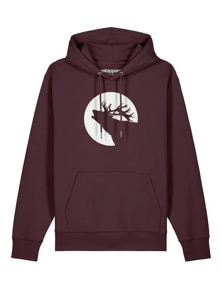 watapparel watapparel Hoodie Unisex Röhrender Hirsch, Red brown, – Produktbild 2 von 4