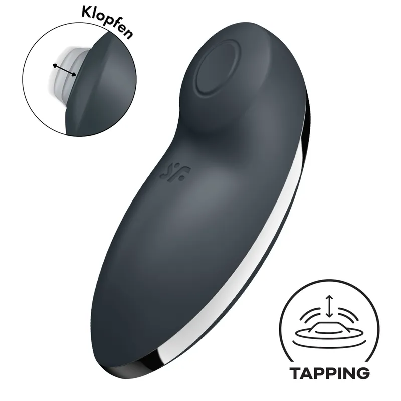 Satisfyer Satisfyer Tap & Climax 2, 11 cm, Grau, – Produktbild 1 von 1