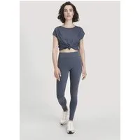 hessnatur hessnatur Leggings Medium Cut ACTIVE LIGHT aus Bio-Baumwolle, Schieferblau, – Produktbild 1 von 1