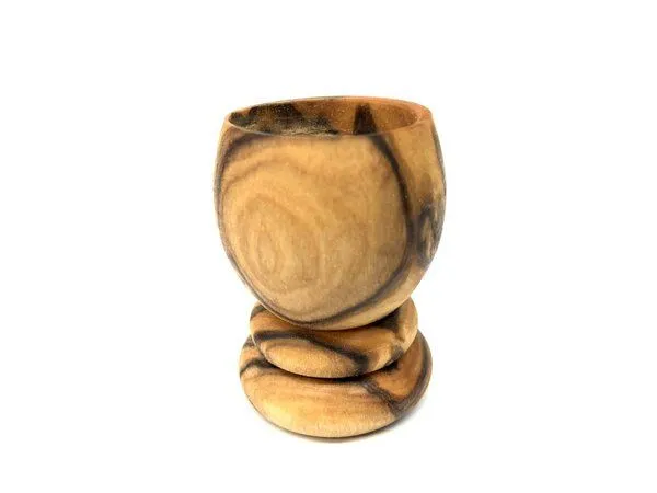 Olivenholz erleben Olivenholz erleben Eierbecher Wachtelei aus Olivenholz – Produktbild 1 von 2