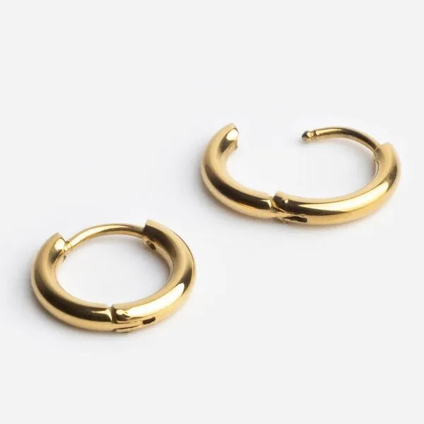 ALEXASCHA ALEXASCHA Gold Creolen mit Anhänger | Mix & Match, Maigrün, – Produktbild 4 von 4