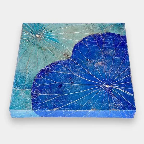 Der Lindwurm Der Lindwurm Lotuswandbild ca. 30x 30cm, Blau, – Produktbild 2 von 2