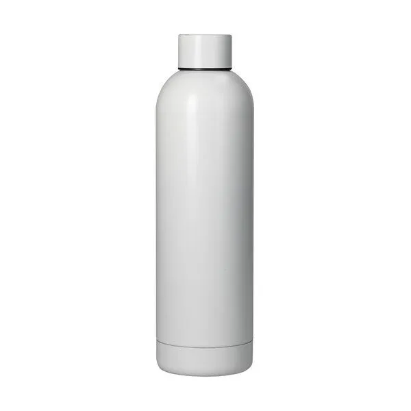 elasto elasto Isolierte Trinkflasche "Ibiza" - Vakuumflasche hält bis zu 8 h warm, Weiss, – Produktbild 1 von 3