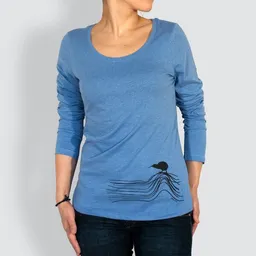 little kiwi little kiwi Damen Longsleeve, "Kiwis Abenteuer" – Produktbild 1 von 1