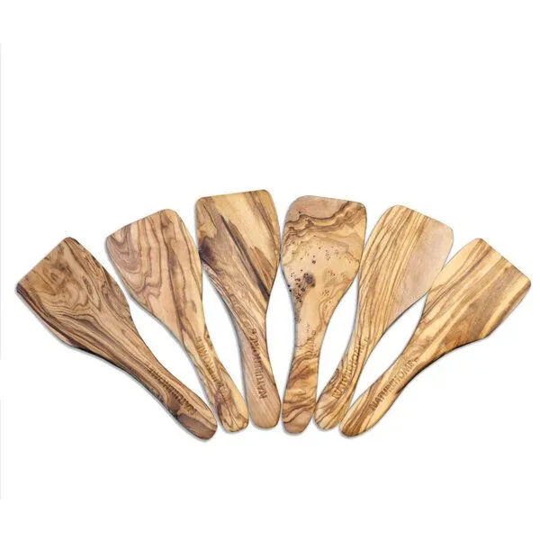 NATUREHOME NATUREHOME Raclette Set Olivenholz - 6 Holz-Schaber für Raclette Pfännchen – Produktbild 4 von 4