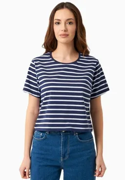 ORGANICATION ORGANICATION Gestreiftes T-Shirt aus Bio-Baumwolle – Produktbild 1 von 1