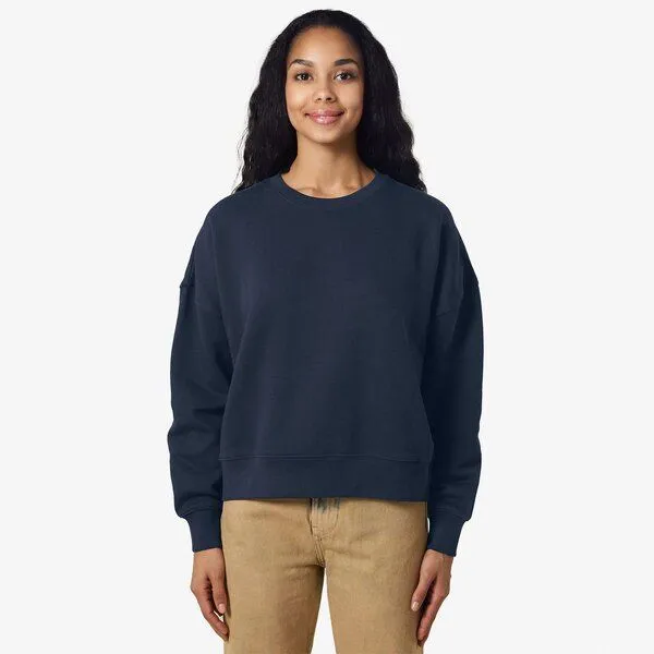YTWOO YTWOO Modernes Damen-Sweatshirt – weich, nachhaltig & zeitlos, Navy, – Produktbild 1 von 3