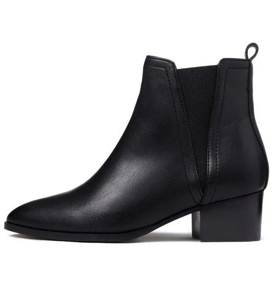 Will's Vegan Shop Will's Vegan Shop Chelsea Boots aus veganem, italienischen Leder, Schwarz, – Produktbild 1 von 4