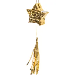 Rico Design Rico Design Mini-Pinata mit Quaste Stern 10,5x10,5x3,5cm Gold – Produktbild 1 von 1