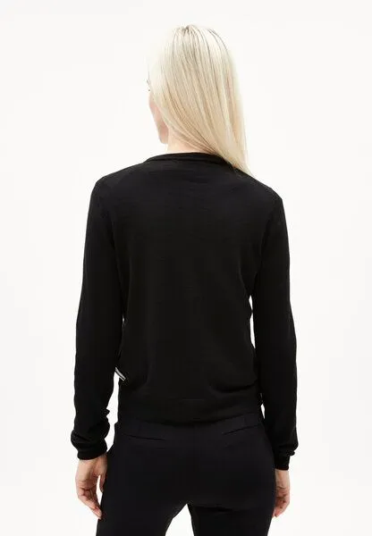 ARMEDANGELS ARMEDANGELS OPHALIAA MERINO Damen Strickjacke aus Merino-Wolle, Black, – Produktbild 2 von 4
