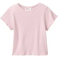 People Wear Organic People Wear Organic Kurzarm-Shirt malve Gr. 98/104, Rosa, – Produktbild 2 von 3